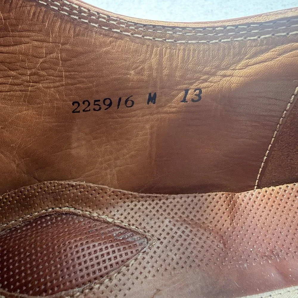 Stanley‎ Blacker Men's Brown Leather Cap Toe Monk Strap Dress Shoes Size 13 M